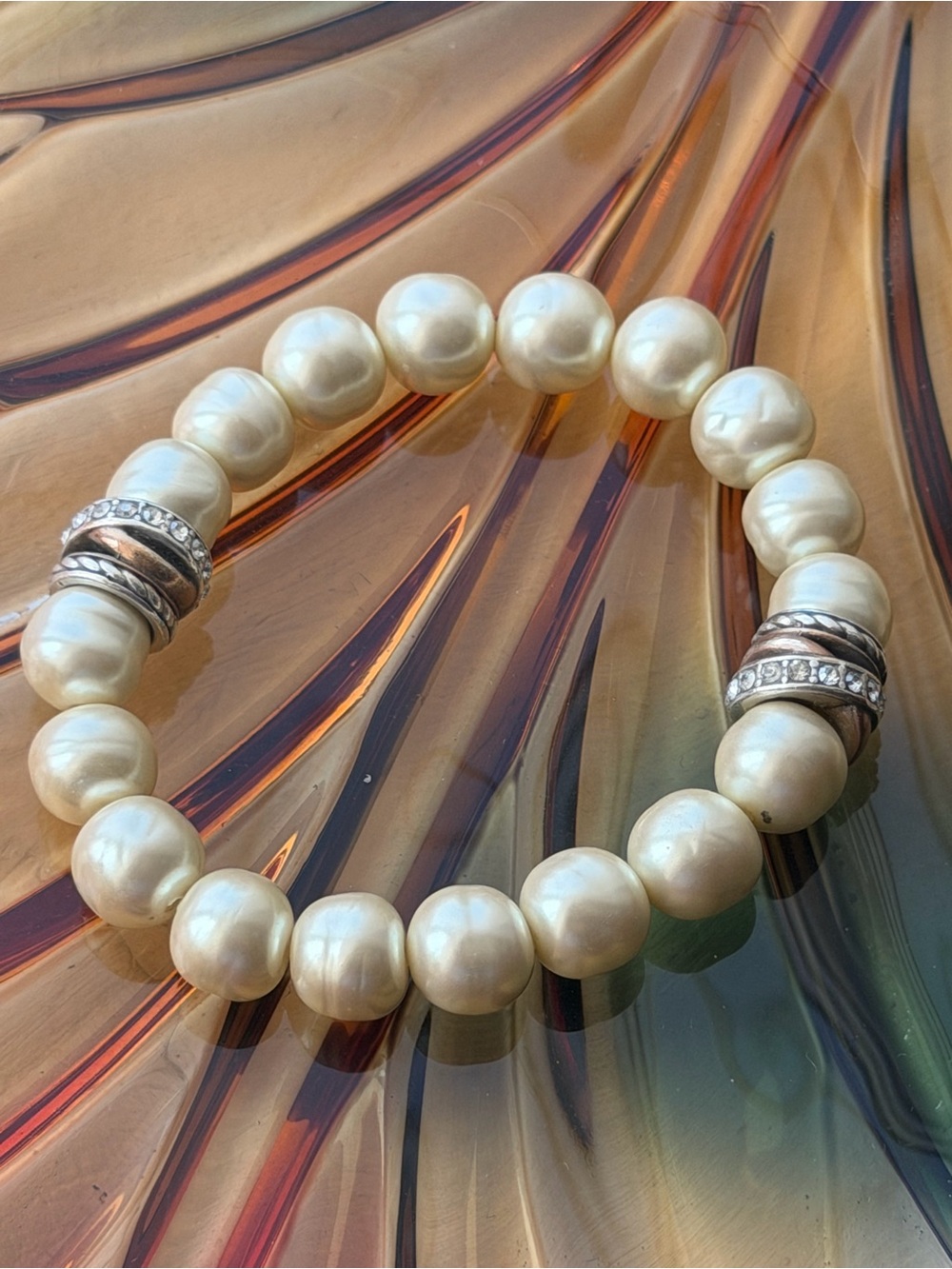 Brighton Neptune’s Rings  Pearl Stretch Bracelet